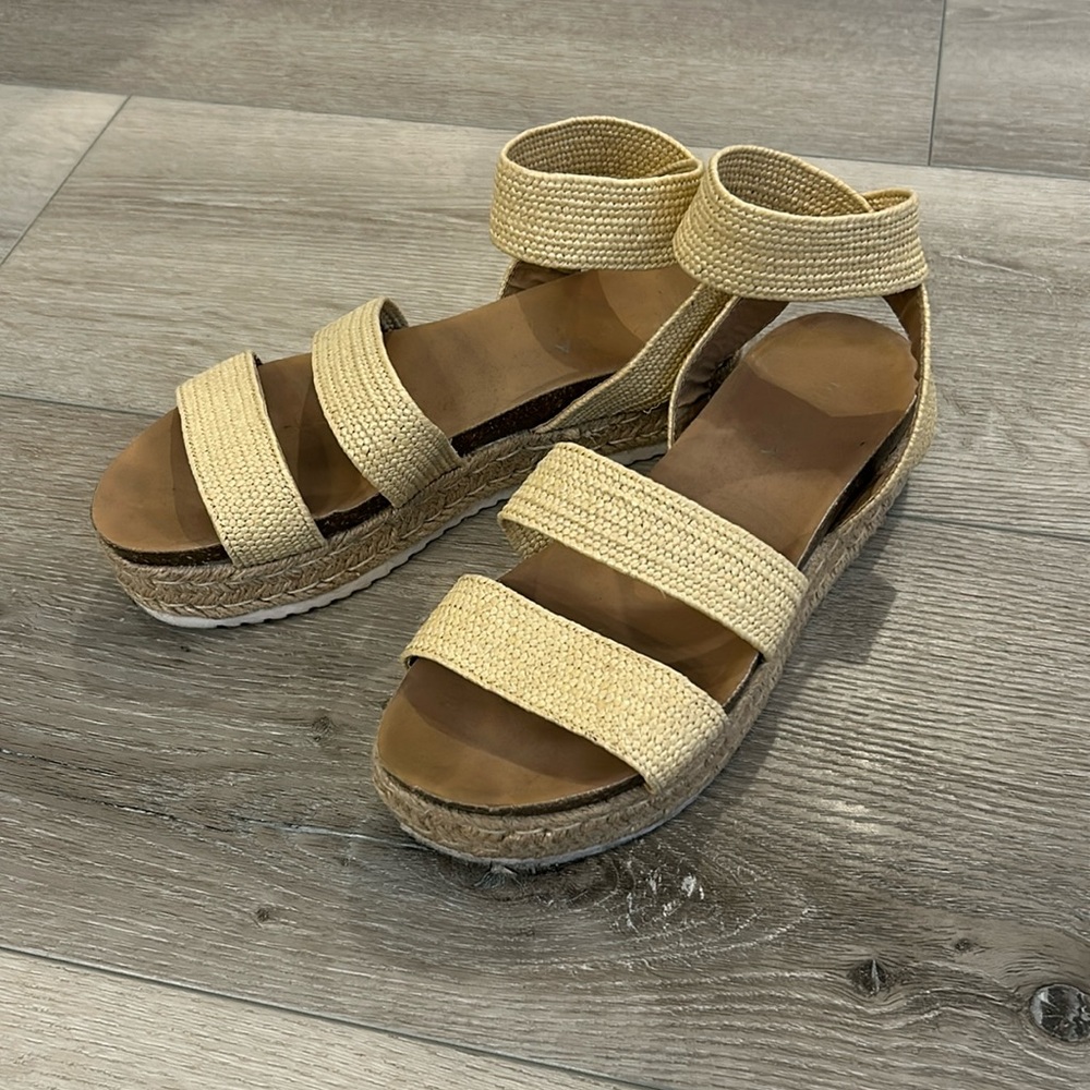 Platform Sandal With Ankle Strap